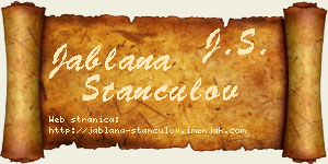 Jablana Stančulov vizit kartica